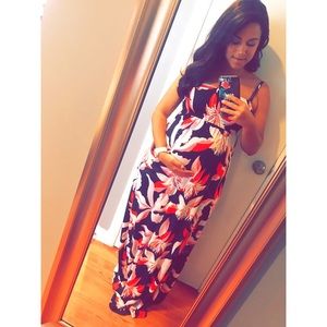 Maternity Maxi Flower Dress